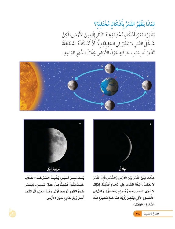 لماذا يظهر القمر بأشكال مختلفة؟